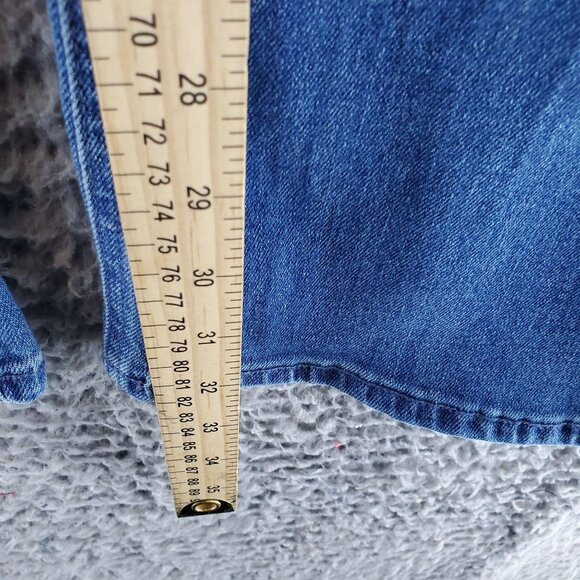 Old Navy Jeans Womens Size 12 Tall Blue Mid-Rise Wow Boot-Cut Denim Durable Styl - Picture 6 of 16